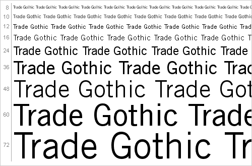 trade gothic